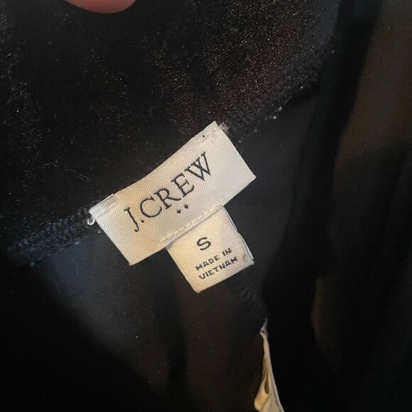 J CREW | black velour skinny pants S - Picture 5 of 7